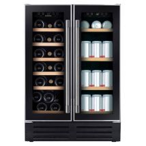 Hoover HWCB60DUKN 60cm Freestanding Dual Zone Wine Cooler Black 38 Bot