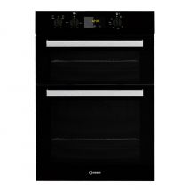 Indesit IDD6340BL 60cm Built In Electric Double Oven in Black A A Rate