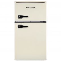 Montpellier MAB2035EC 87cm High 80 20 Fridge Freezer in Cream 45cm Wid