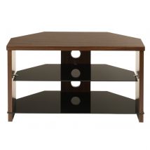 TTAP MON 800 WAL Montreal 800mm TV Stand in Walnut with Black Glass
