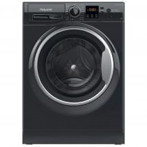 Hotpoint NSWM864CBSUK 8kg 1600 Spin Washing Machine in Black C Rated S