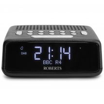 Roberts ORTUSDABBK Ortus DAB DAB FM RDS Clock Radio in Black