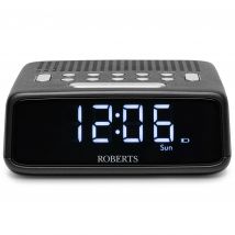 Roberts ORTUSFMBK Ortus FM Dual Alarm Clock Radio in Black