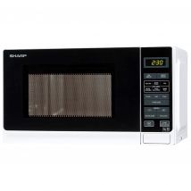Sharp R272WM Compact Microwave Oven in White 20 litre 800W 8 Prog