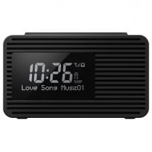 Panasonic RC D8EB K DAB FM Clock Radio in Black Dual Alarm Timer