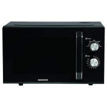 Daewoo SDA2085GE Microwave Oven in Black 23 Litre 800W Manual Controls