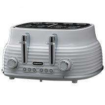 Daewoo SDA2484GE Sienna 4 Slice Toaster in Grey