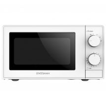 Statesman SKMS0720MPW Microwave Oven in White 20L 700W Manual Control