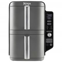 Ninja SL400UK Ninja 2 Drawer Double Stack Air Fryer 9 5L Grey Black