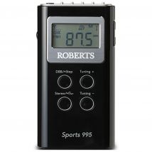 Roberts SPORTS995 2 Band PLL Synthesised Stereo Radio in Black AM FM