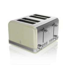 Swan ST19020GN 4 Slice Retro Style Toaster in Green Chrome