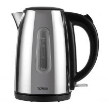 Tower T10015P 1 7 Litre Jug Kettle in Polished St Steel 3 0 kW Rapid