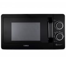 Tower T24042BLK Microwave Oven Black 20L 800W Mirror Door