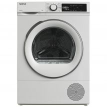 Sensis TDHF019A2W 9kg Heat Pump Condenser Dryer in White A Rated