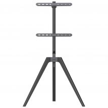 TTAP TRIPOD BLACK Tripod Easel Style Stand with VESA Mount in Black Wo