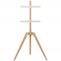 TTAP TRIPOD LIGHT Tripod Easel Style Stand with VESA Mount in Light Wo