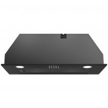 Cata UBSCAN70BK 70cm Canopy Extractor Hood in Black 3 Speed Fan