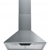 Indesit UHPM63FCSX 60cm Chimney Cooker Hood in St Steel 3 Speed Fan