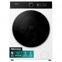Hisense WF5I9043BWFS 9kg 1400 Spin Washing Machine in White A Rated Ki