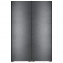 Liebherr XRFBD5220 American Fridge Freezer in Black Steel Frost Free