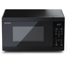 Sharp YC MS02U B Solo Microwave Oven in Black 20L 800W