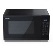 Sharp YC MS252AU B Microwave Oven Black 25L 900W