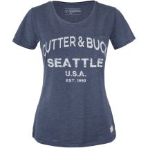 CUTTER & BUCK Pacific City T-Shirt Damen 569 - denim melange/print S