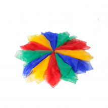 12 Kawanyo Jonglier- und Tanztücher BASIC 65x65cm
