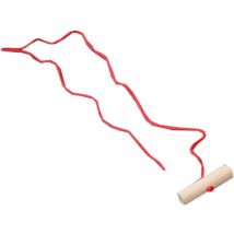 Sirch Schlittenseil rot mit Holzknauf (rot)