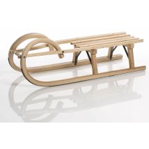 Sirch Hörnerschlitten Standard Plus mit Lattensitz (100 cm, esche lackiert2 Bockstützen )