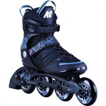 K2 Alexis 84 Speed Alu Inlineskate Damen (39.5 (US=8.5), black/steelblue)