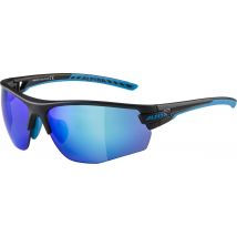 Alpina Tri-Effect 2.0 HR Sportbrille mit Wechselscheiben (331 black/cyan matt, Scheibe: Ceramic mirror, blue mirror/clear/orange mirror (S3-0-2))