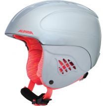 Alpina Carat Kinder Skihelm (48-52 cm, 90 silver/flamingo)