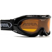 Alpina Opticvision Brillenträger Skibrille (131 schwarz, Scheibe: DOUBLEFLEX)