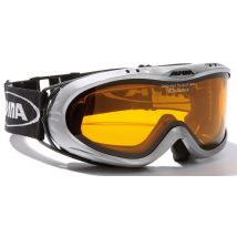 Alpina Opticvision Brillenträger Skibrille (121 silber, Scheibe: DOUBLEFLEX)