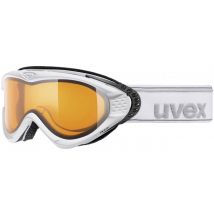 uvex Skibrille Onyx (1129 white mat, double lens, gold lite S1)