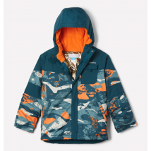 Veste de Ski Mighty Mogul II Jacket - Night Wave Geoglacial, Night Wave, Bright Orange-S