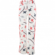Fuseau ski Lepiney-42-Blanc - Rouge