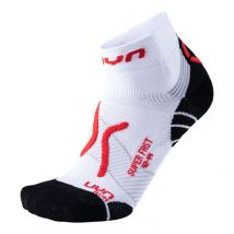 Chaussettes Run Super Fast Socks - White Red-39/41