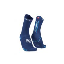Chaussette de running Pro Racing Socks V4.0 Run High - Sodalite Fluo Blue-35-38 -T1