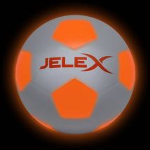 JELEX "Neon" Lampa LED Piłka do piłki nożnej biała/pomarańczowa