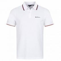 BEN SHERMAN Twin Tipped Mężczyźni Koszulka polo 0076270-BIAŁY