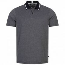 TED BAKER Mini Jacquard Stitch Mężczyźni Koszulka polo 261464-DK-NIEBIESKI