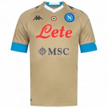 SSC Napoli Kappa Kombat Pro Mężczyźni Koszulka 311236W-BEŻOWY AZZURRO