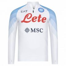 SSC Neapel EA7 Emporio Armani Zamek błyskawiczny 1/4 Mężczyźni Bluza treningowa biały EASSCN23T05-BIAŁY