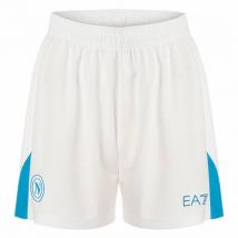 SSC Napoli EA7 Emporio Armani Mężczyźni Spodenki domowe EASSCN25G13-WHITE-AZZURO