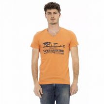 TRUSSARDI Action Mężczyźni Jezioro Tanganika T-shirt Pomarańczowy 2AT04V083