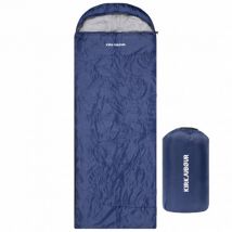 KIRKJUBØUR® "Søvn" Na zewnątrz Śpiwór 220 x 75 cm 15 °C granatowy