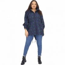 BRAVE SOUL Plus Size Fishtail Kobiety Parka XLJK-RAVECHECK