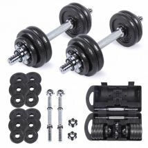 SPORTINATOR "Machine" Hantle Zestaw 15 kg z Walizka